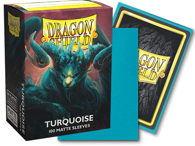 Dragon Shield Matte Dual Turquoise 100ct Sleeves image 0